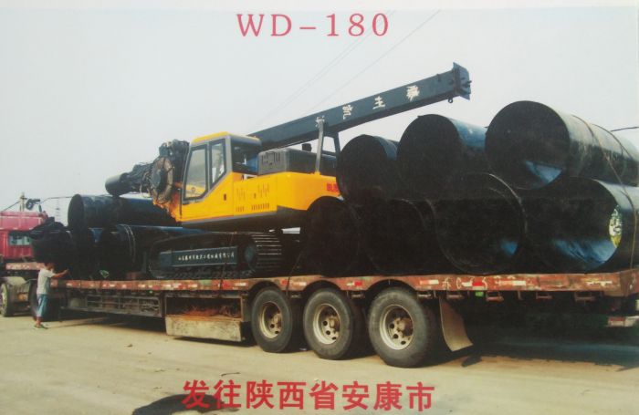 发往陕西省安康市的凯澳WD-180小型履带旋挖钻机